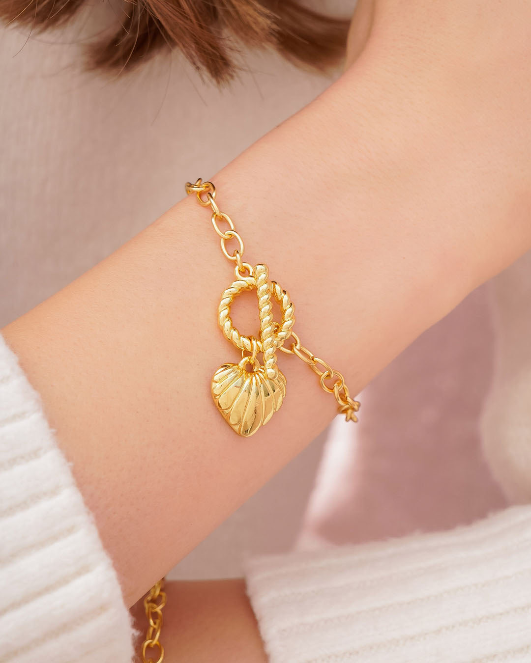 Pulsera Broche Corazón