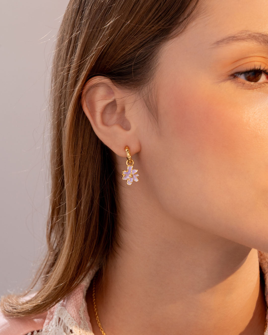 Aretes 2 En 1 Flor
