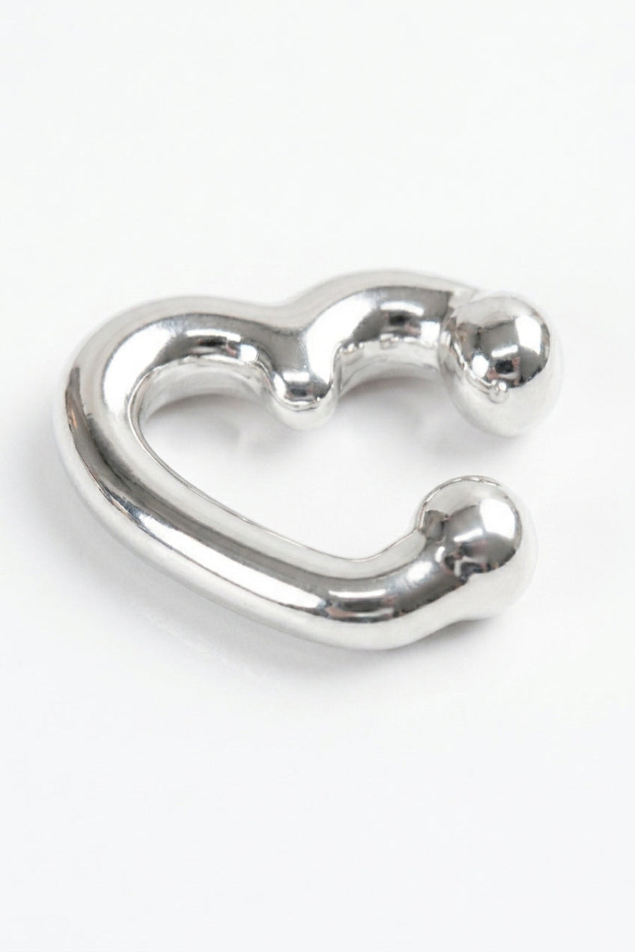 Earcuff pretty love plateado