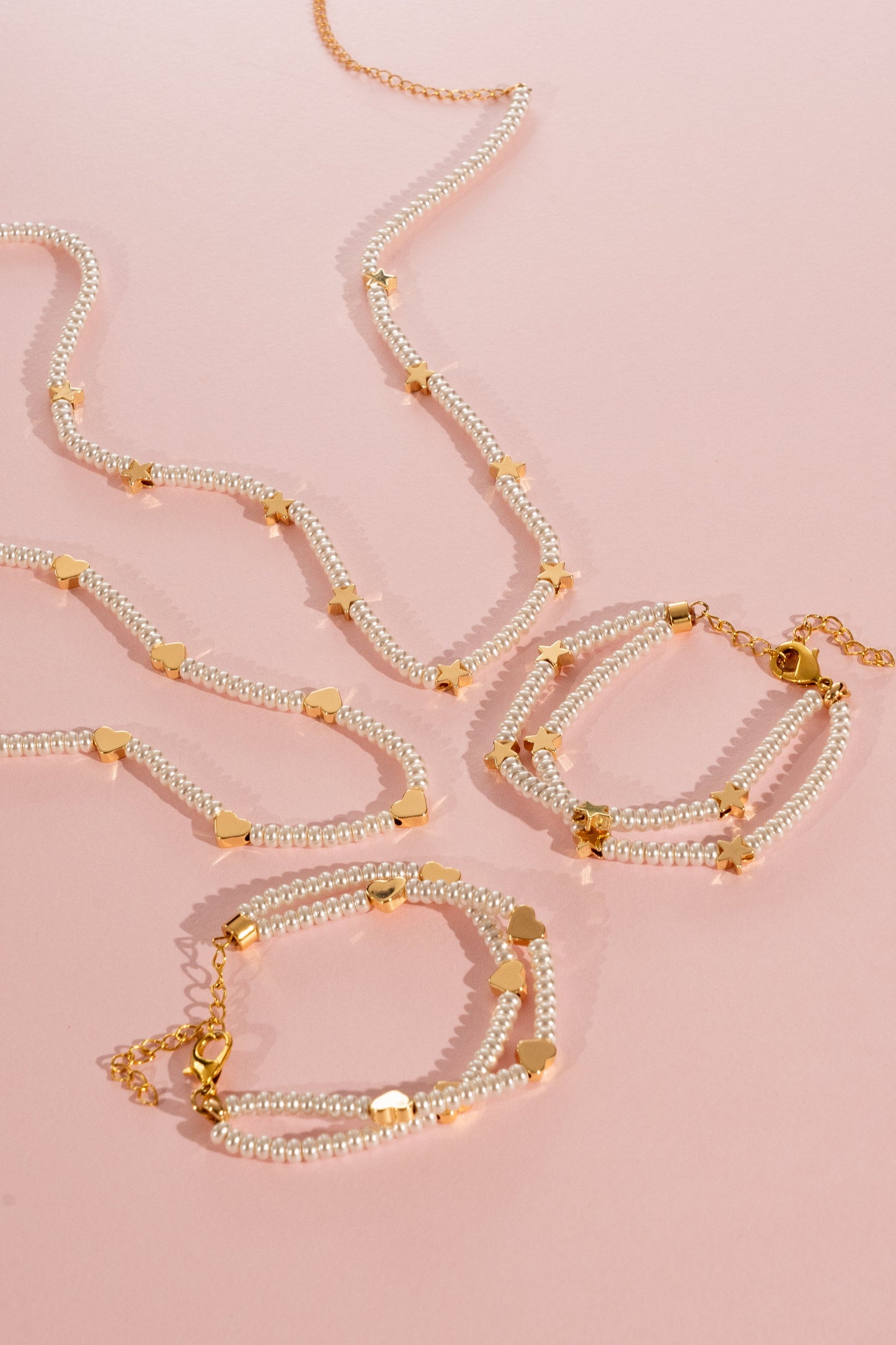 Choker Perla Corazón+ Aretes