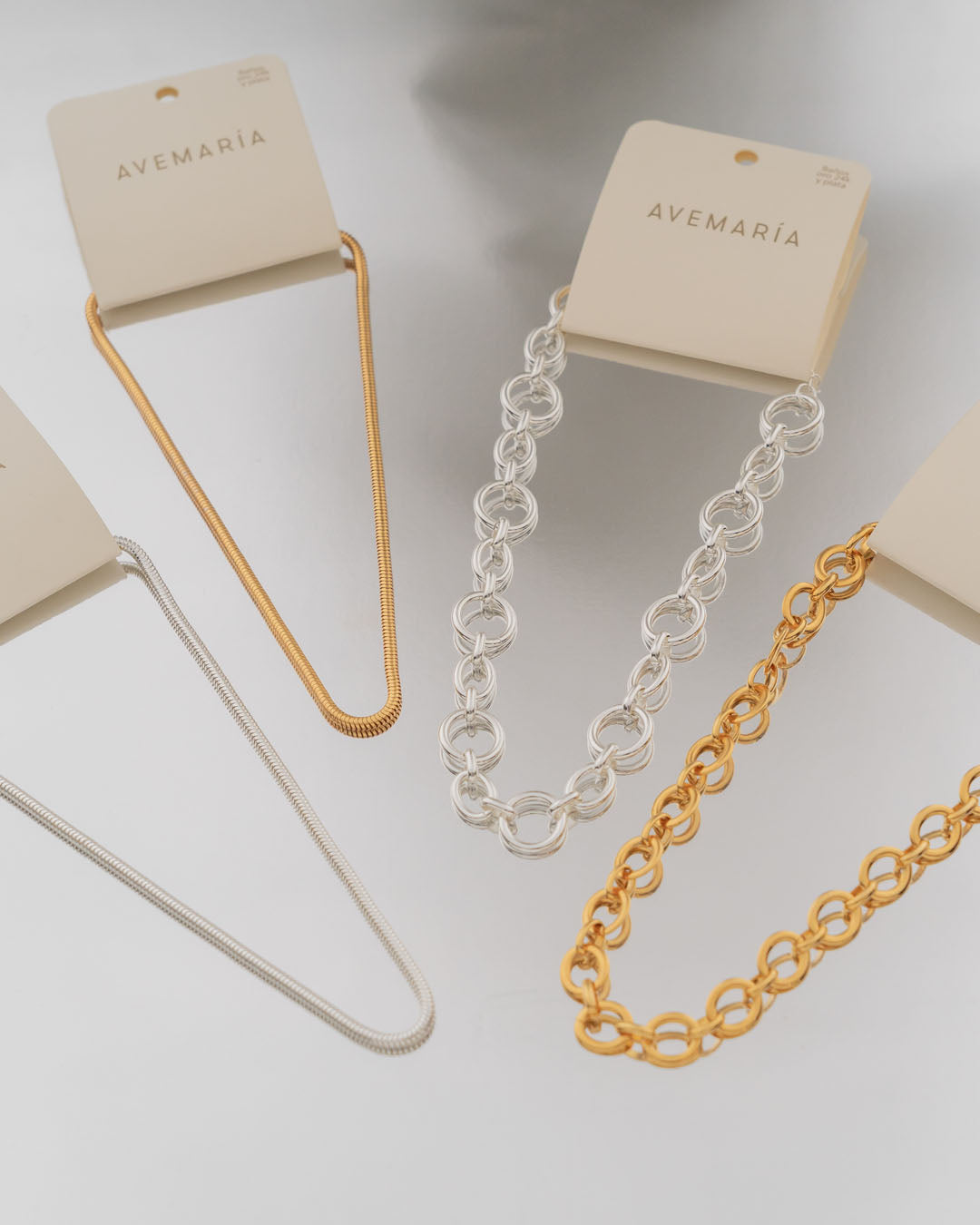 Collar Cadena Snake Oro