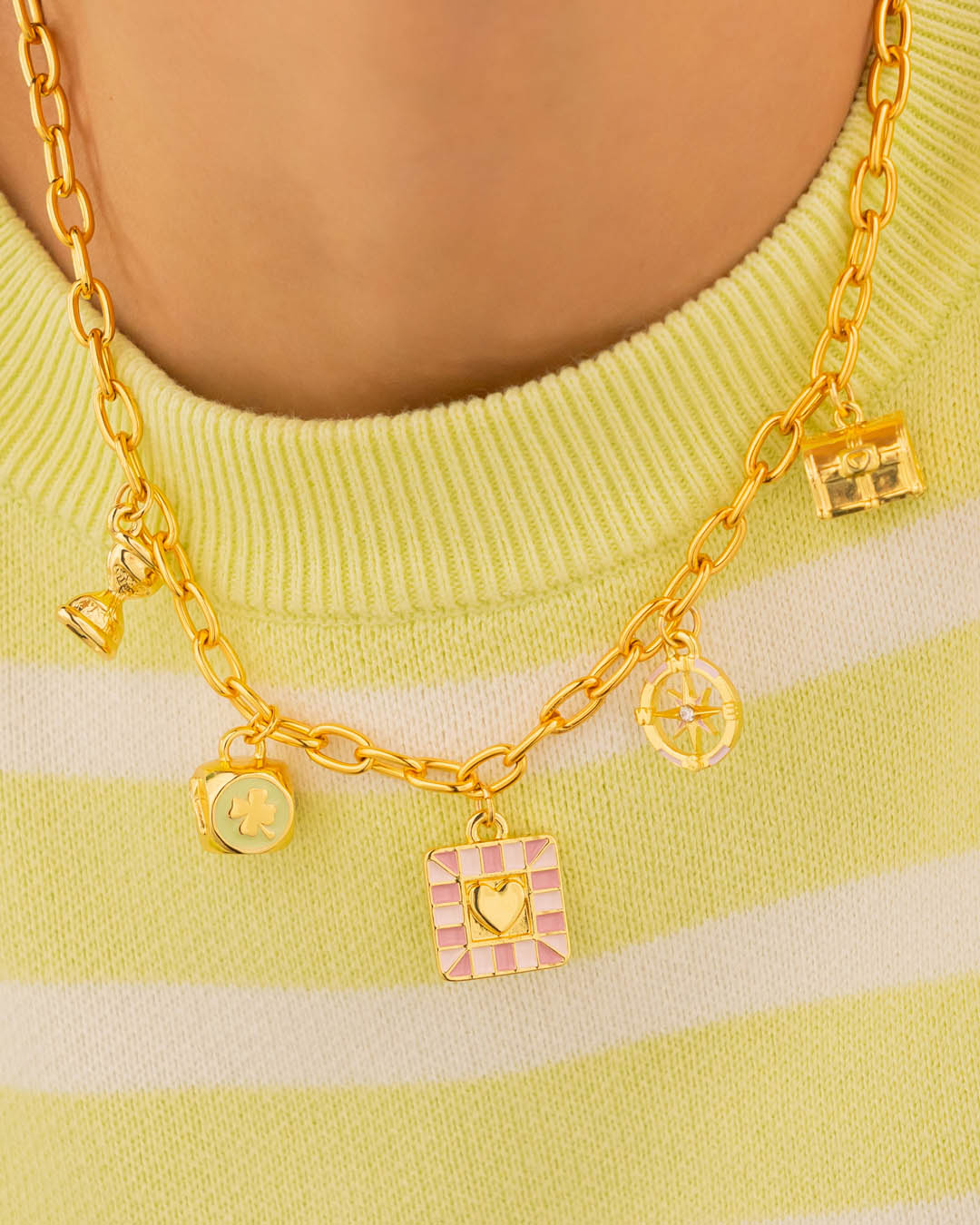 Collar Multicharms Juego De La Vida