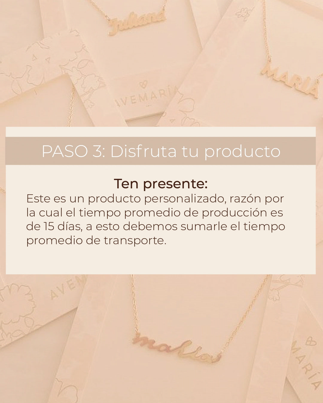 CADENA PERSONALIZABLE MUJER