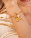 Pulsera Perla Concha + Aretes