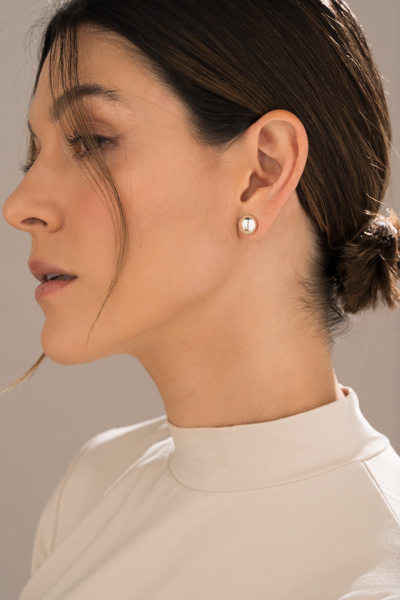 Aretes Bola Mini silver
