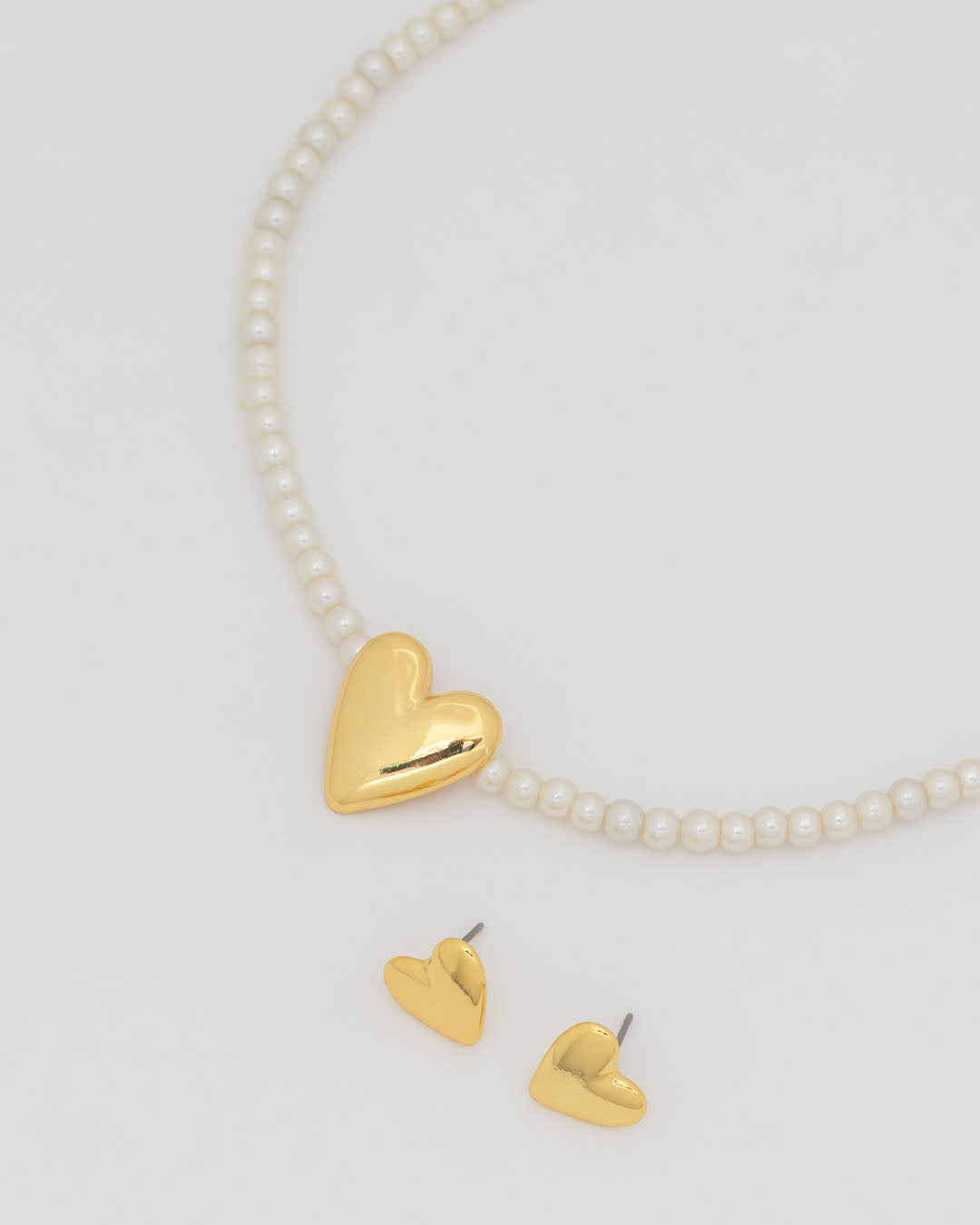 Collar + Aretes Corazón