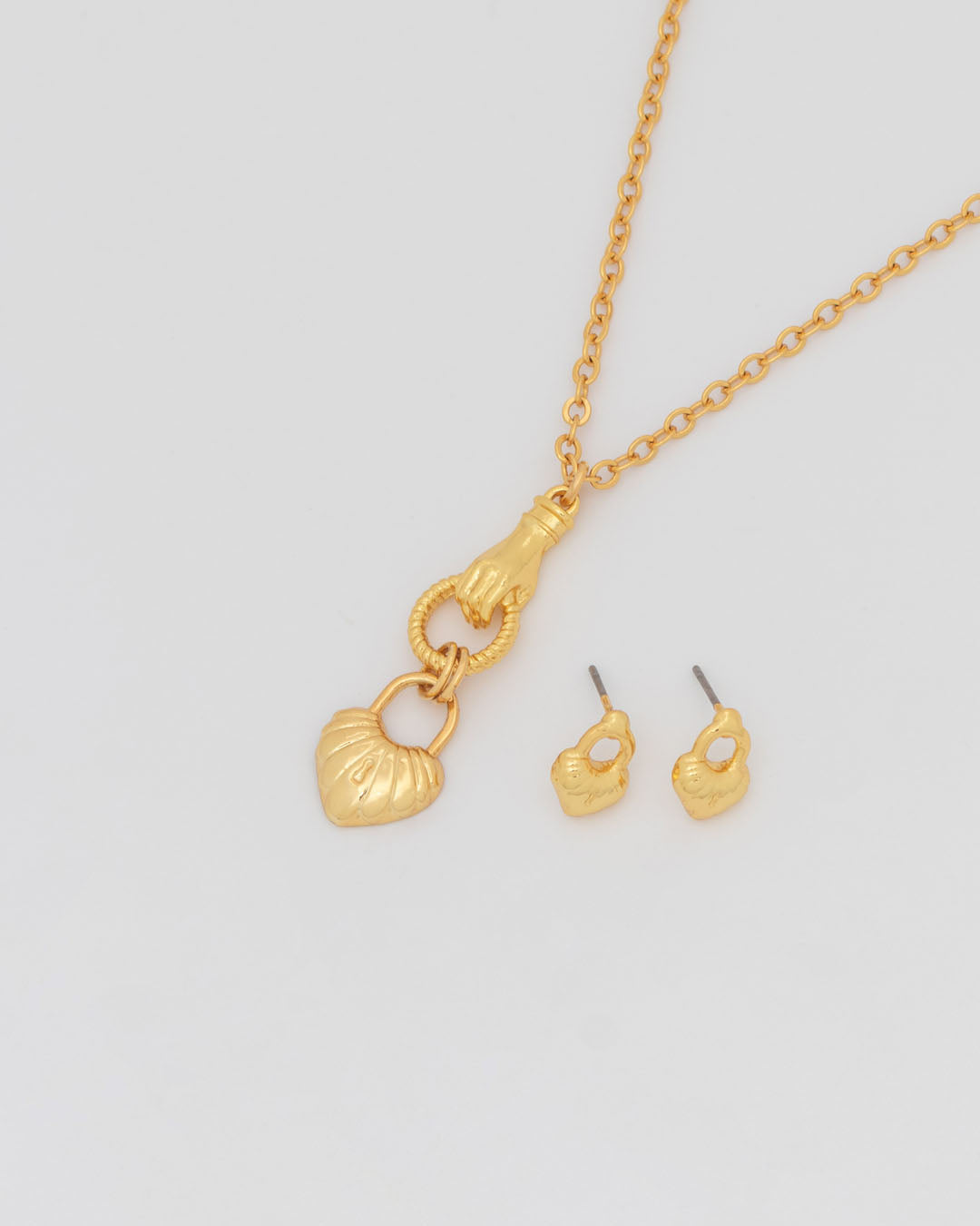 Collar + Aretes Amor y Contención