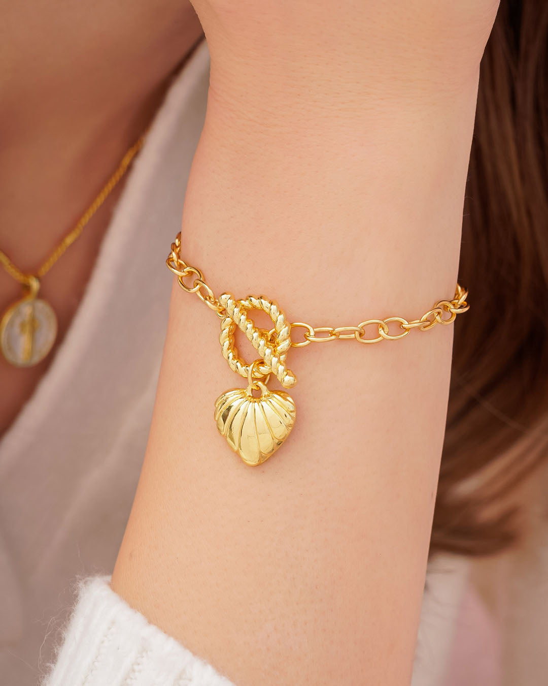 Pulsera Broche Corazón