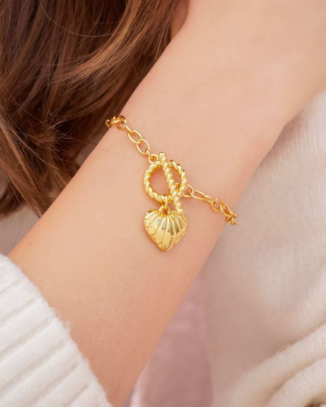 Pulsera Broche Corazón