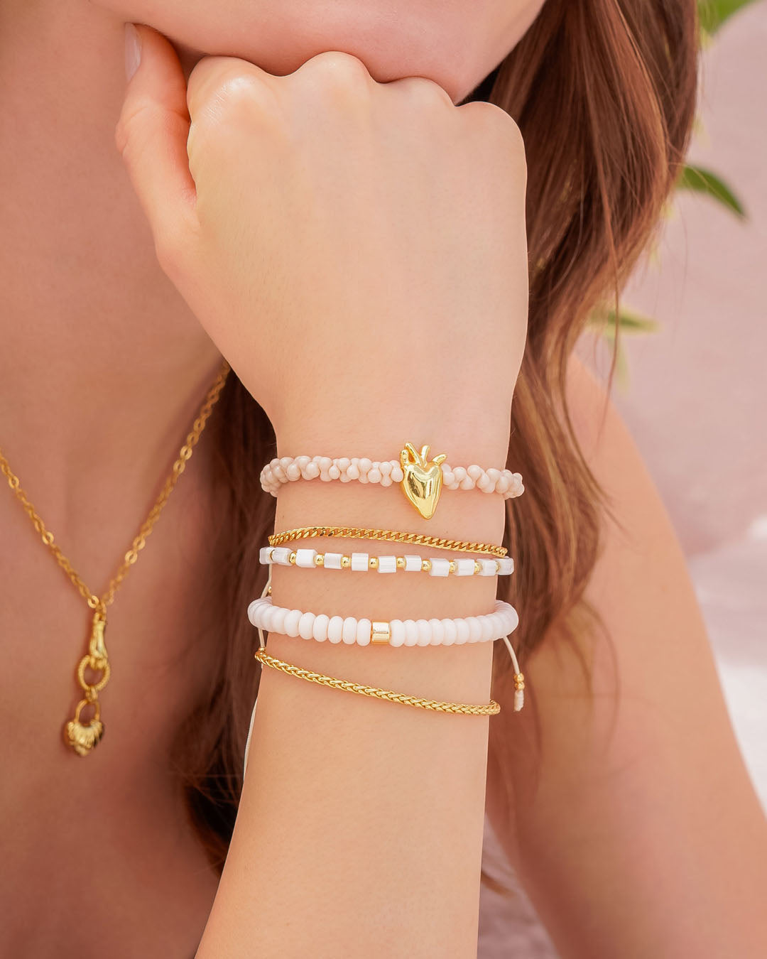 Set X3 Pulseras Corazón Anatómico
