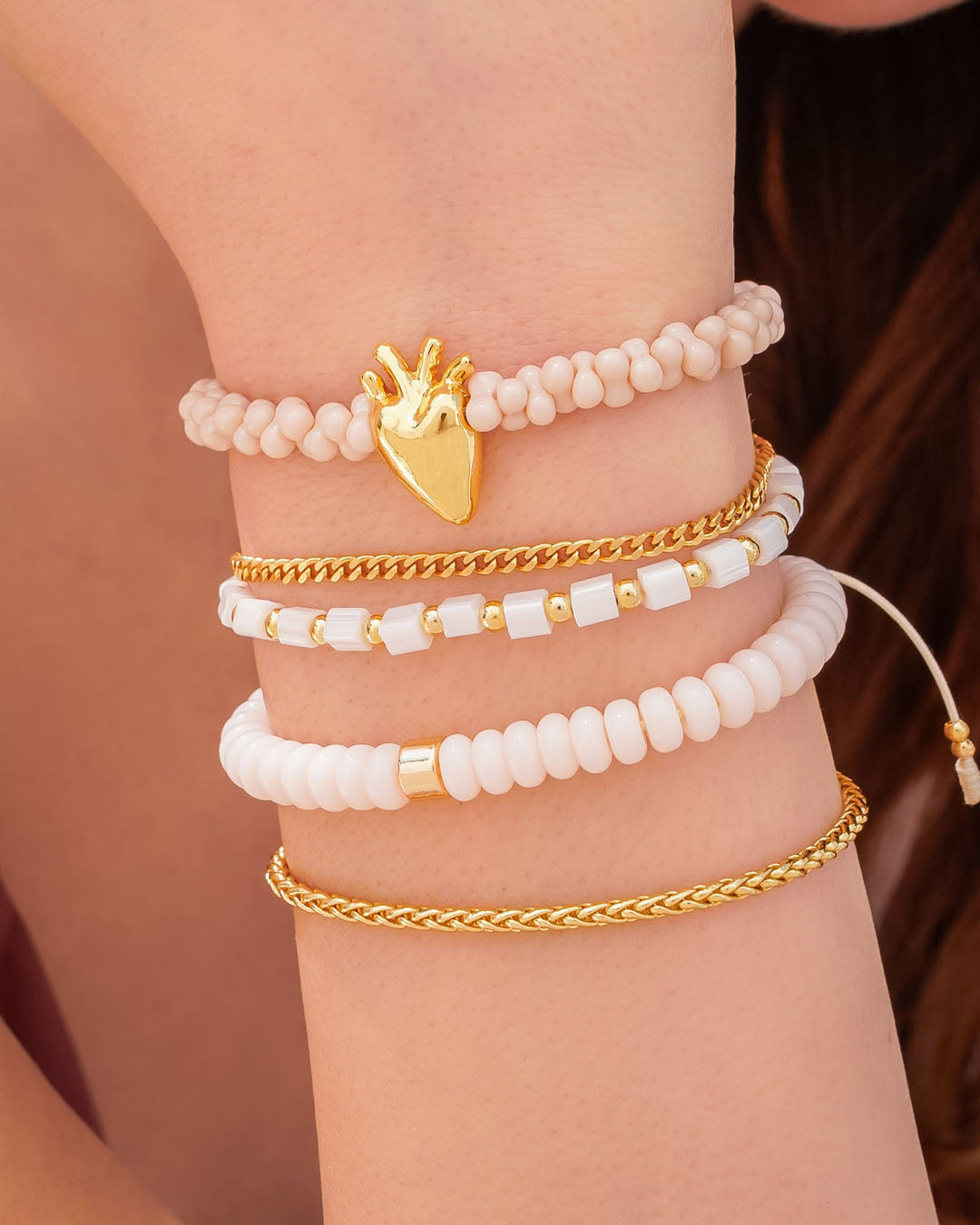 Set X3 Pulseras Corazón Anatómico