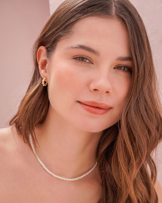 Collar + Aretes Perlas
