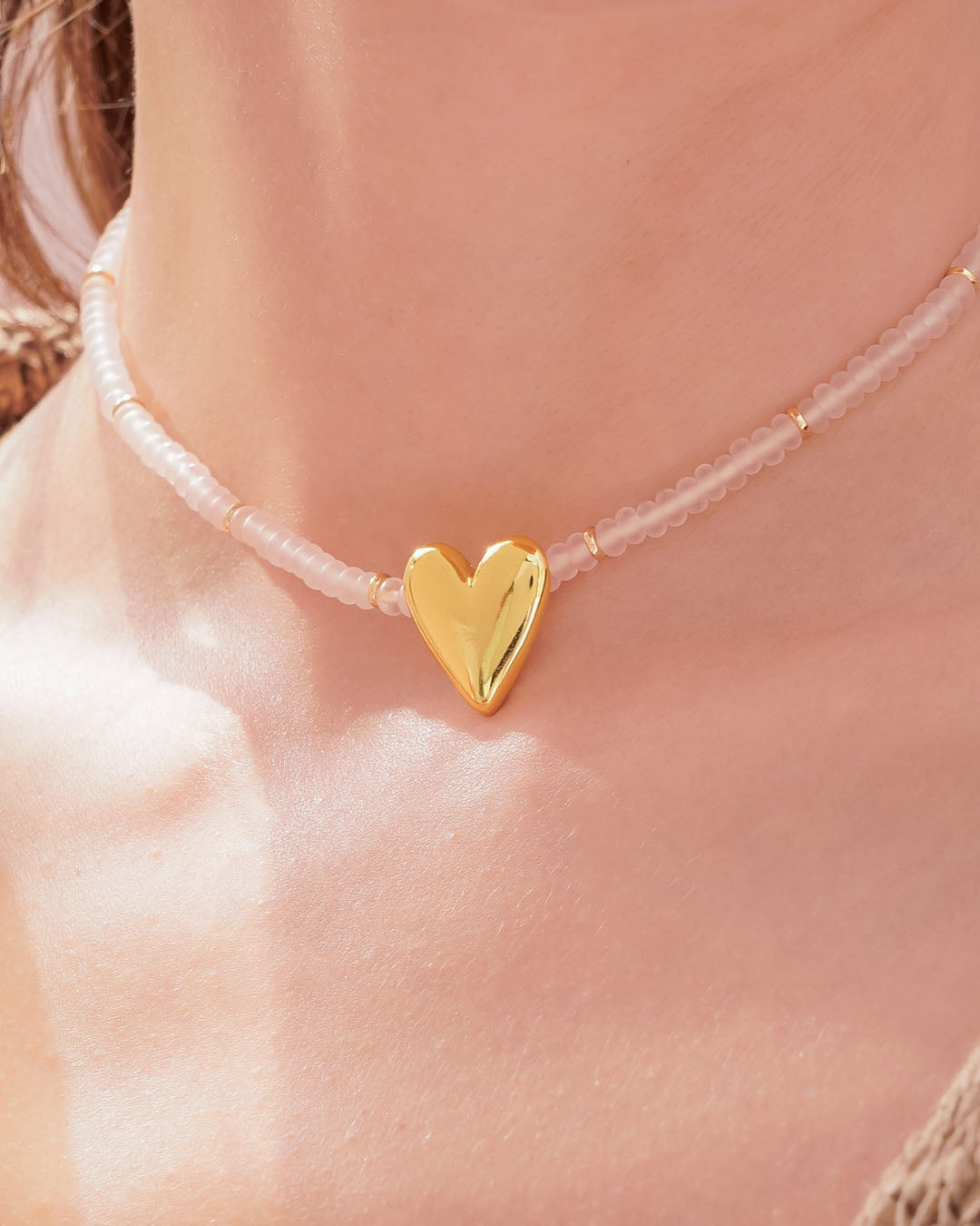 Collar + Aretes Corazón