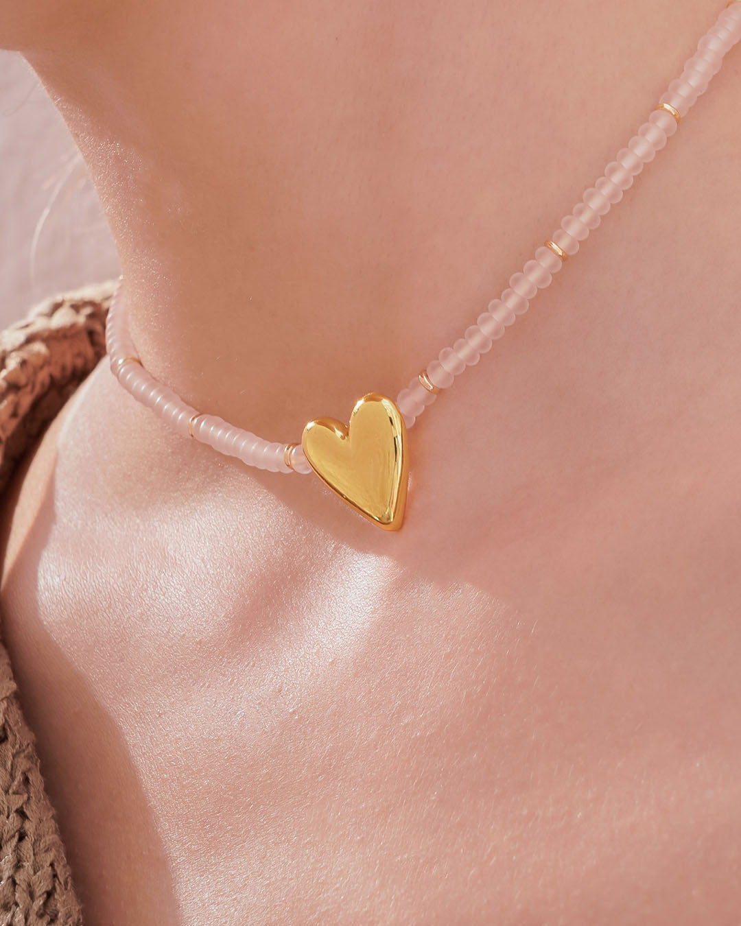 Collar + Aretes Corazón