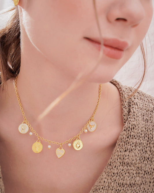 Collar Multicharms Religioso