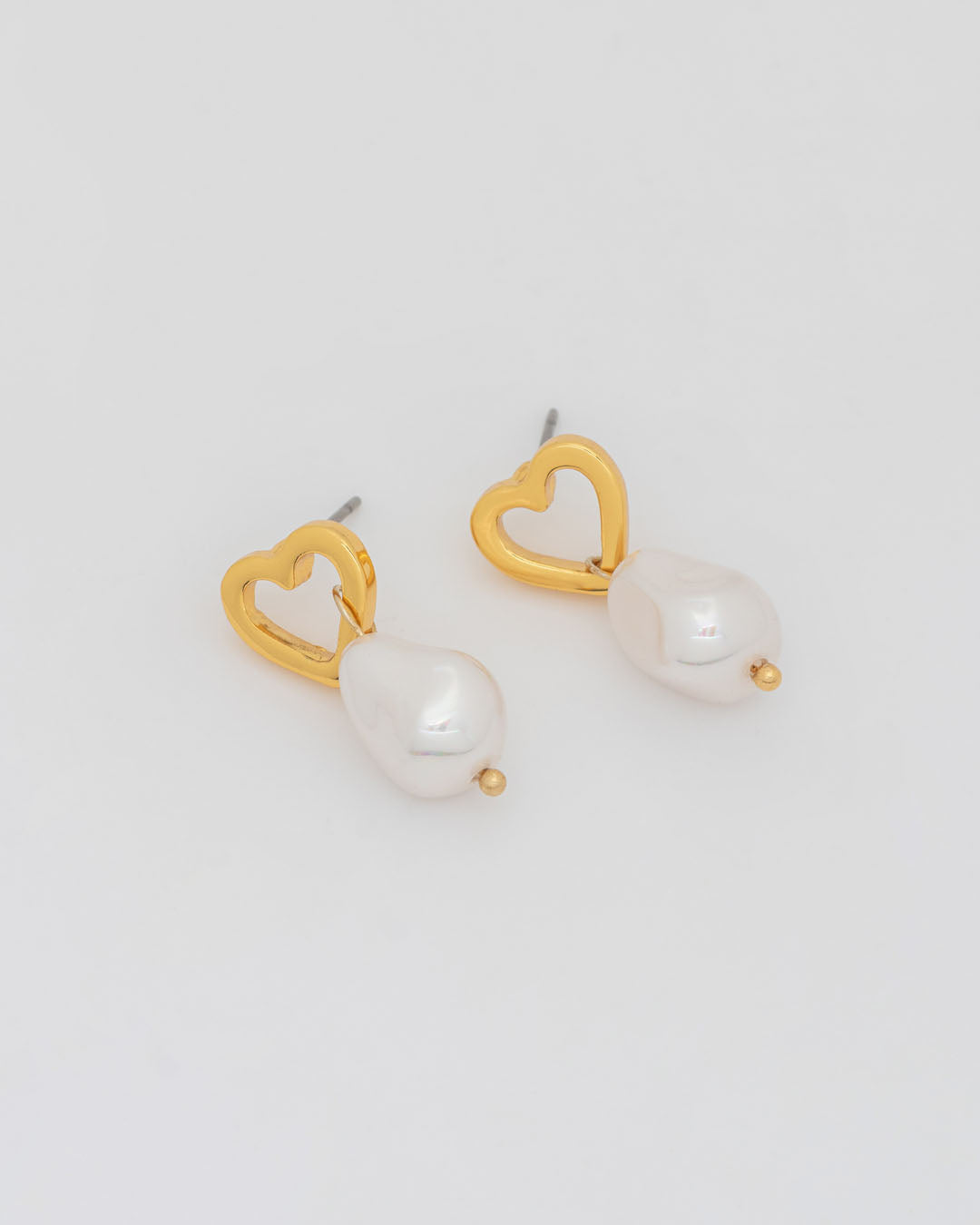 Aretes Corazón Perla