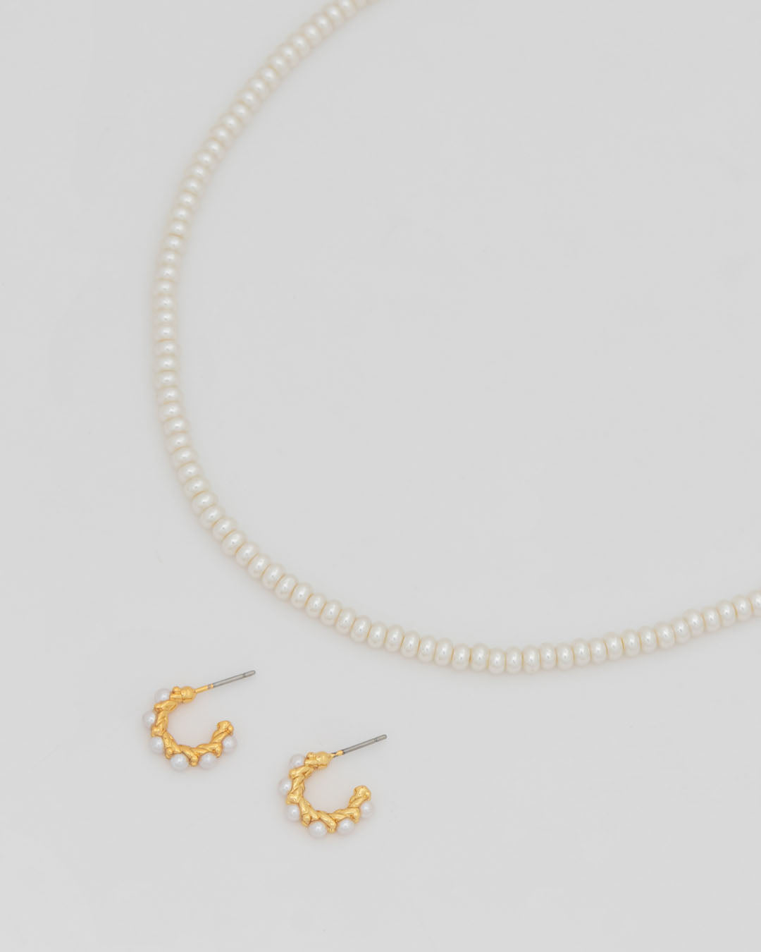 Collar + Aretes Perlas