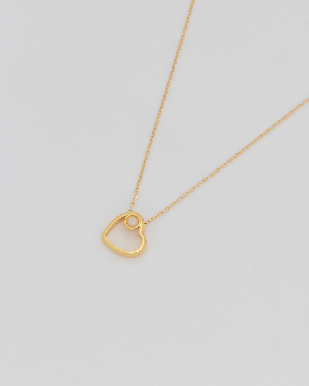 Collar Corazón Perla