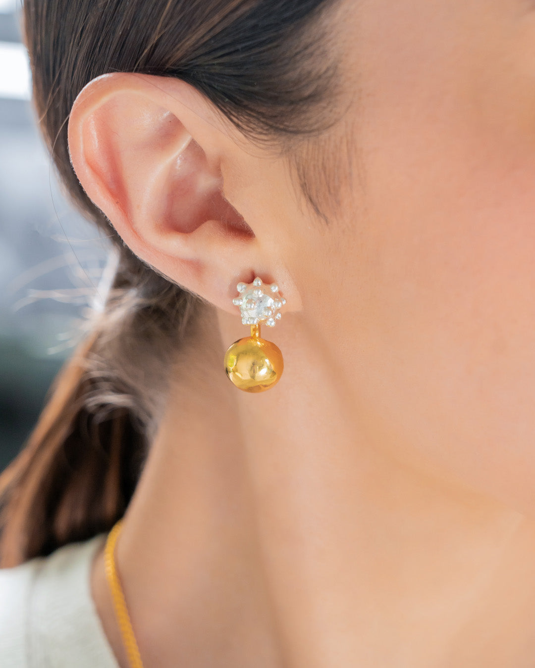 Aretes 2 En 1 Dots