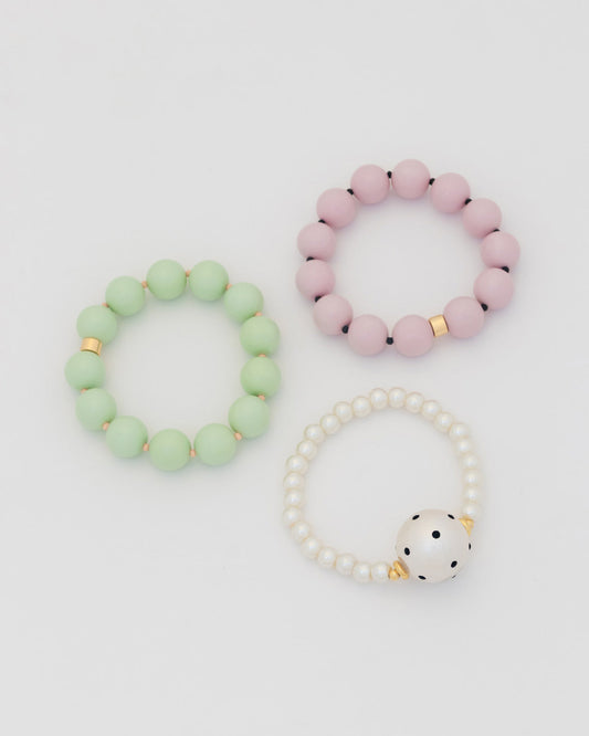 Set X3 Puleras Multi Dots