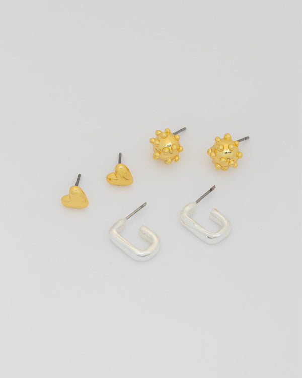 Set X3 Aretes Multi Dots