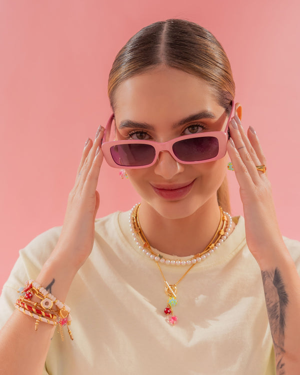 Collar Broche Cristal + Aretes