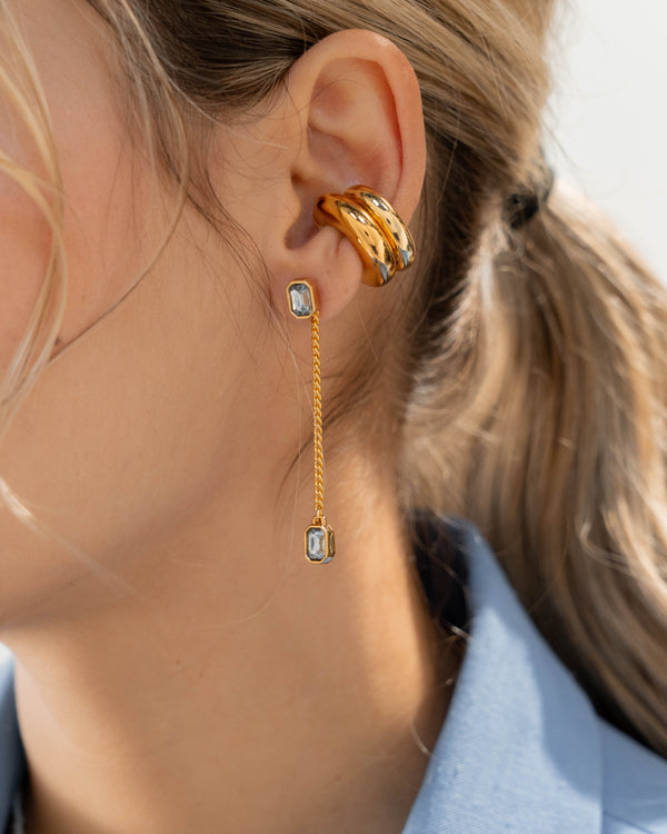 Aretes 2 en 1 Cristales