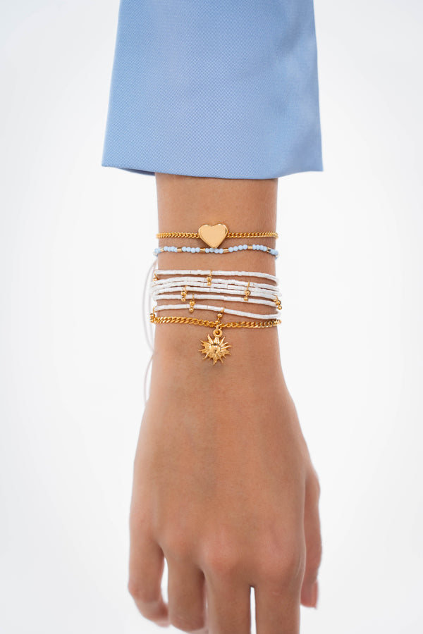 Set X4 Pulseras Amor Solar + Aretes
