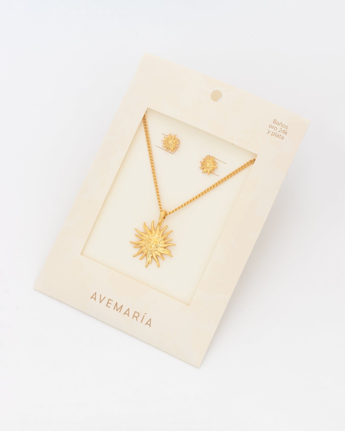 Set Collar + Aretes Sol