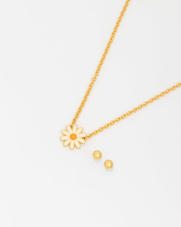 Collar Margarita + Aretes
