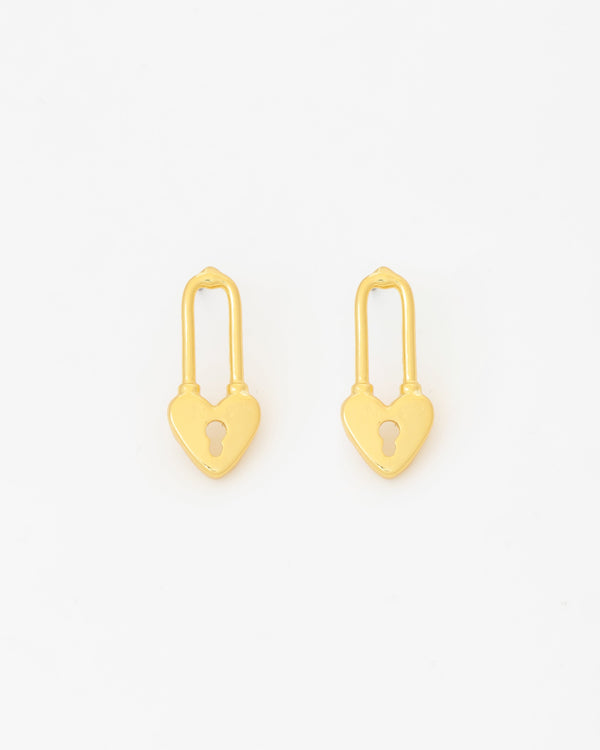 Aretes Candado Corazón