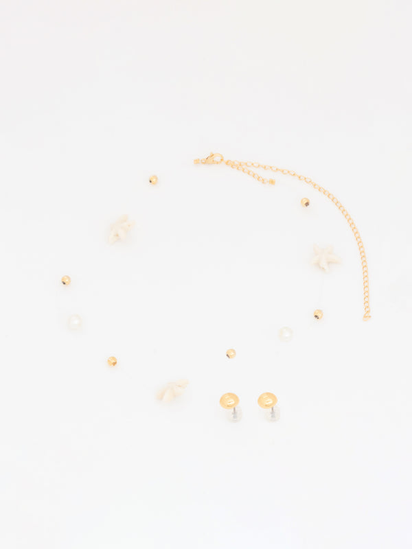 Choker Invisible Verano + Aretes