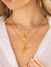 Set X2 Layering Nacar Langosta + Aretes