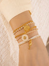 Set X4 Pulseras Caballito Mar + Aretes
