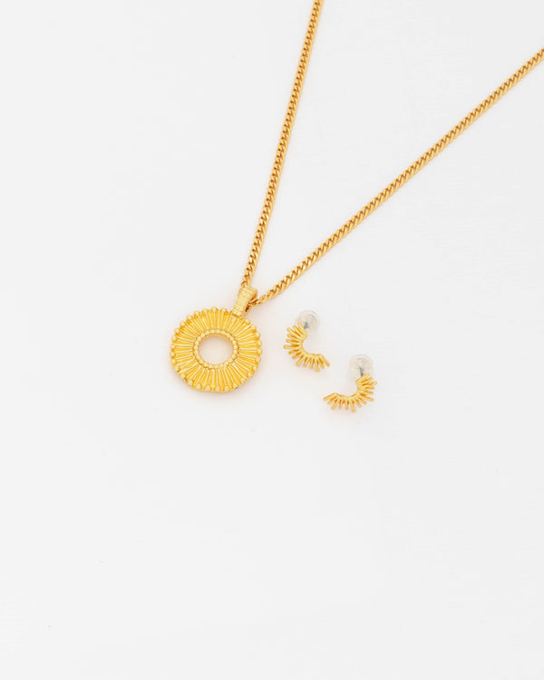 Set Collar + Aretes Destellos