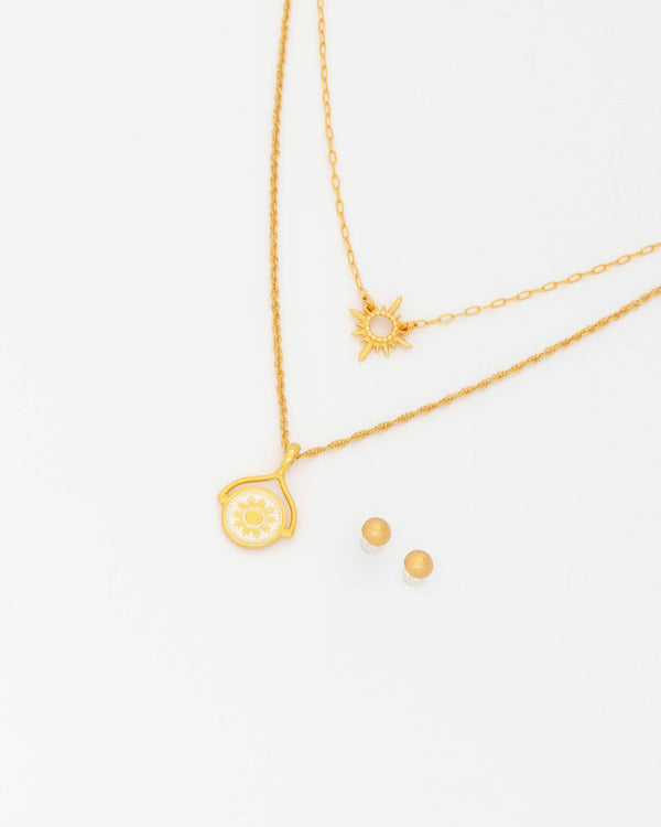 Set X2 Collares Lucero + Aretes