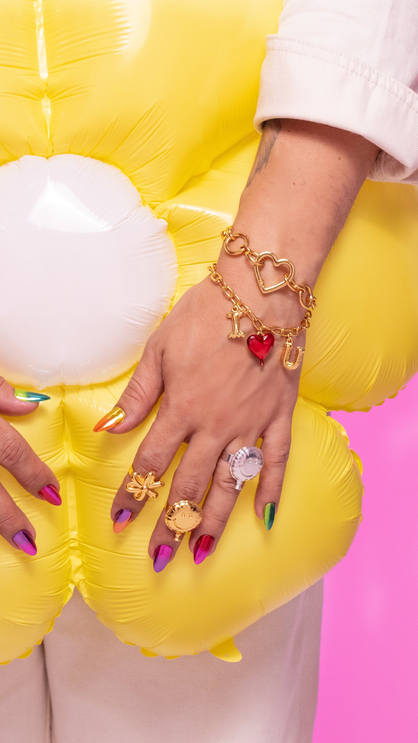 Pulsera Multicharms Letras Globo By Jose Y Cami