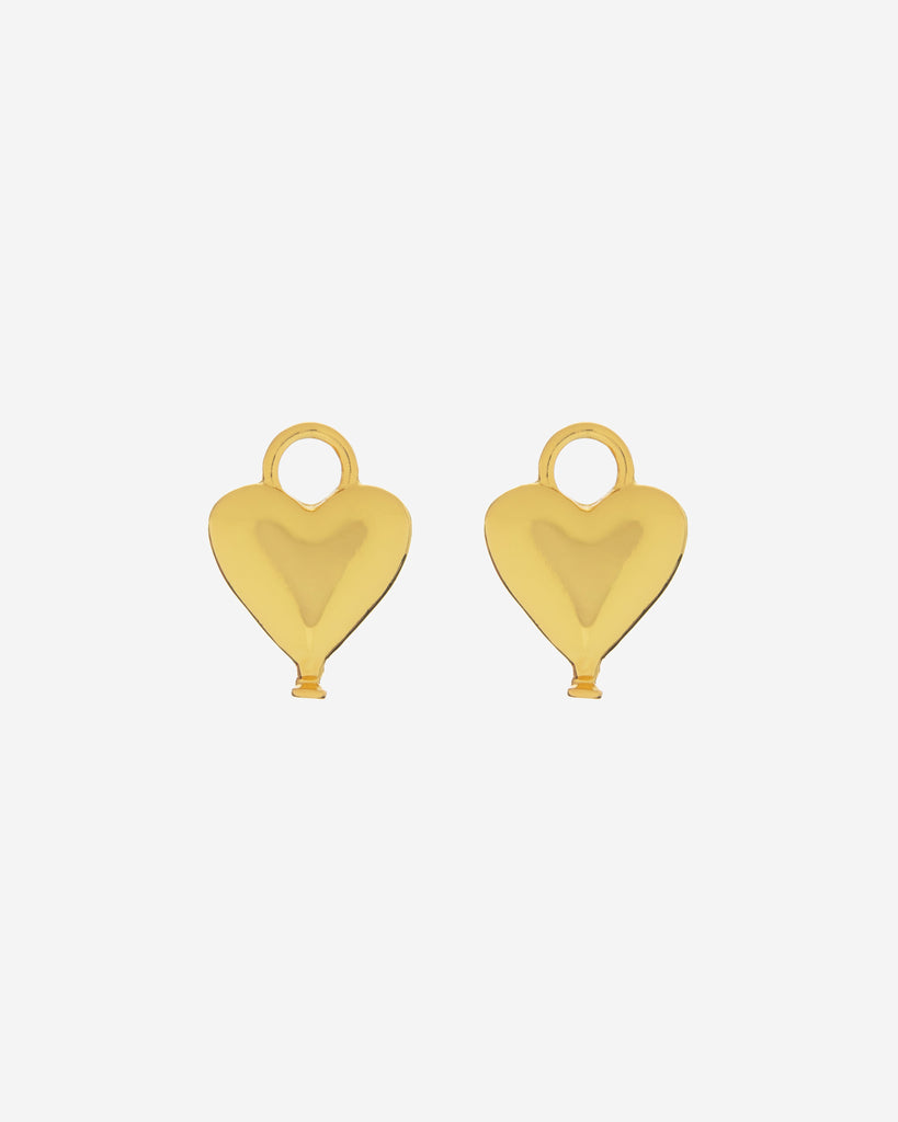 Dijes De Globo corazón gold Maxi Para Candonga Maxi By Jose Y Cami