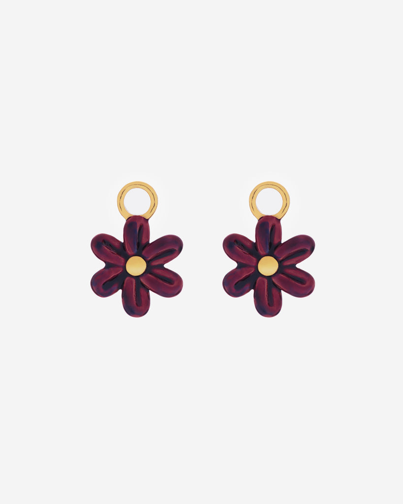 Dijes De Globo flor morada Maxi Para Candonga Maxi By Jose Y Cami