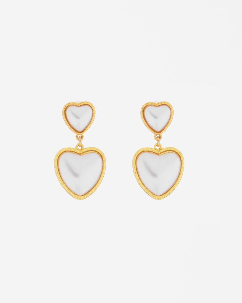 Aretes Corazón Perla