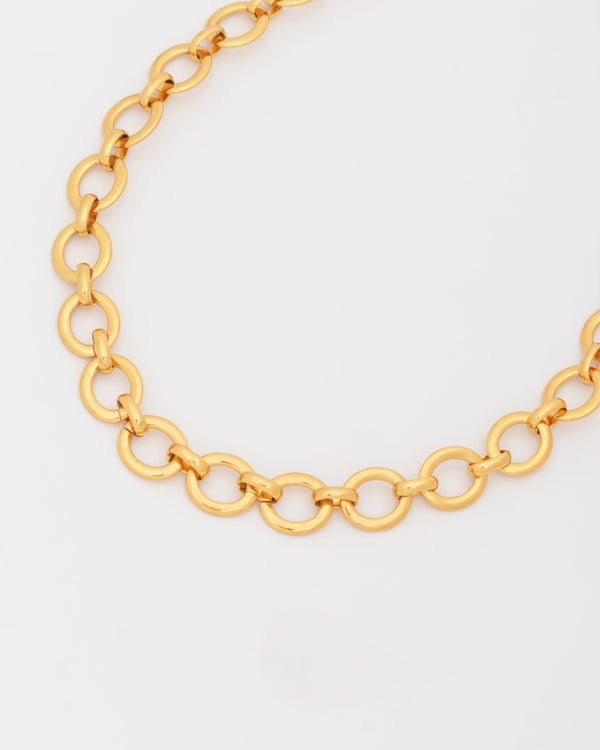 Choker Ovalo dorado