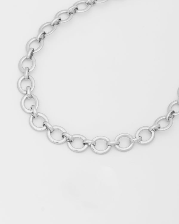 Choker Ovalo plateado