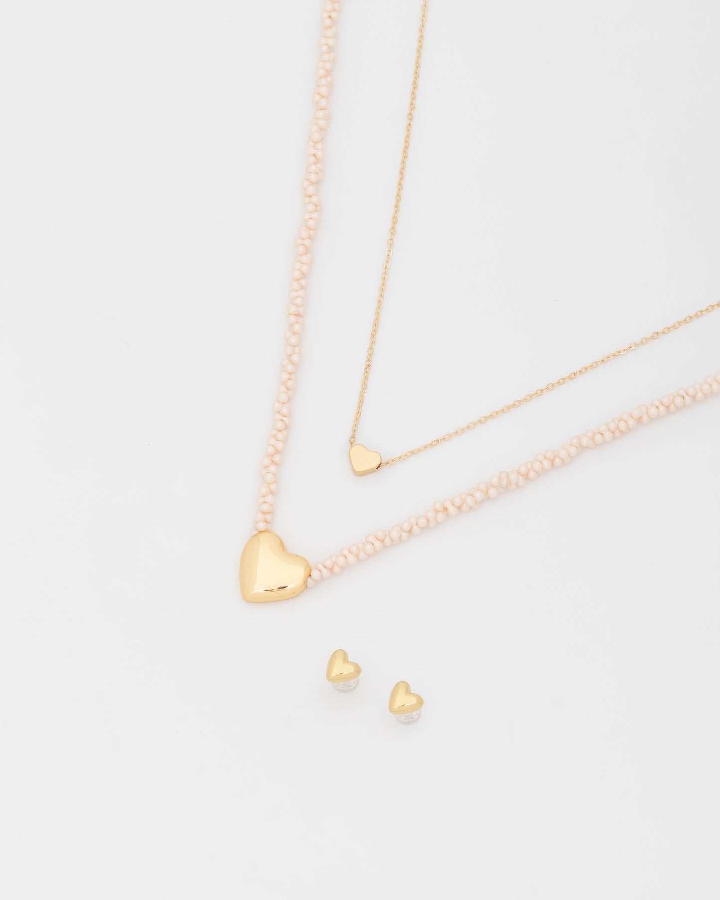 Set X2 Collares Corazón