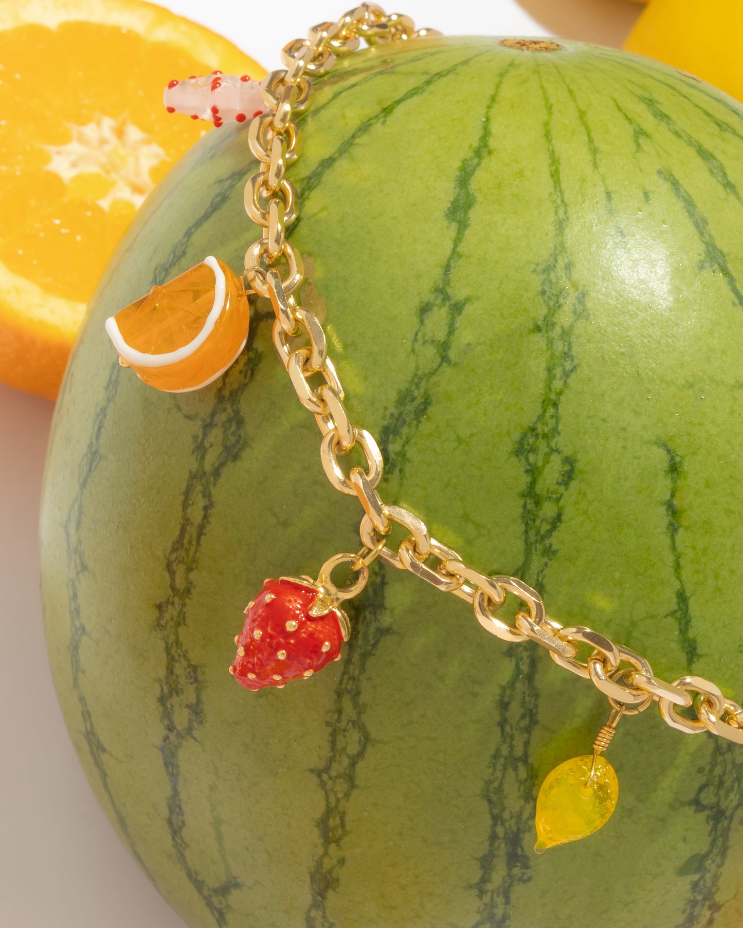 Bag Charm Cadena Frutas