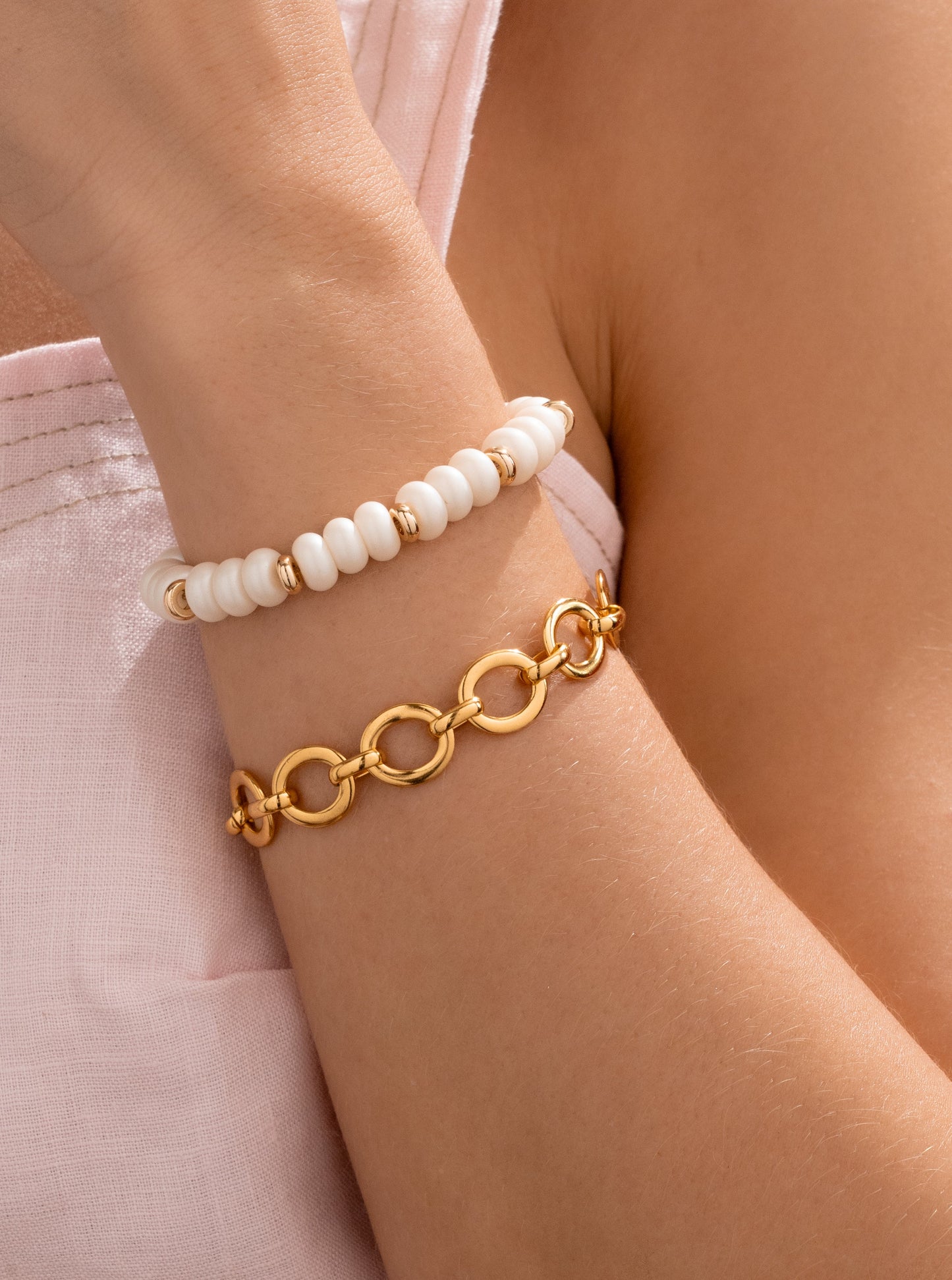 Set X2 Pulseras Donas + Aretes
