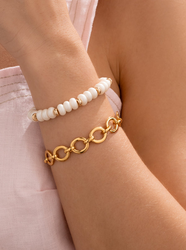 Set X2 Pulseras Donas + Aretes