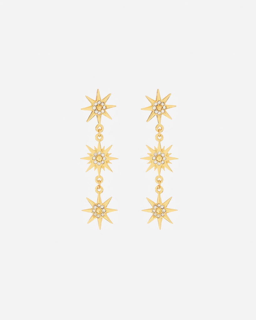 Aretes Estrellas Cristales X3