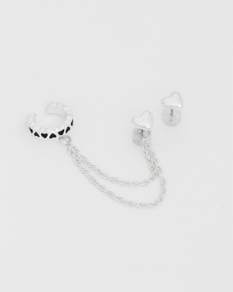 Aretes Solitario Corazón