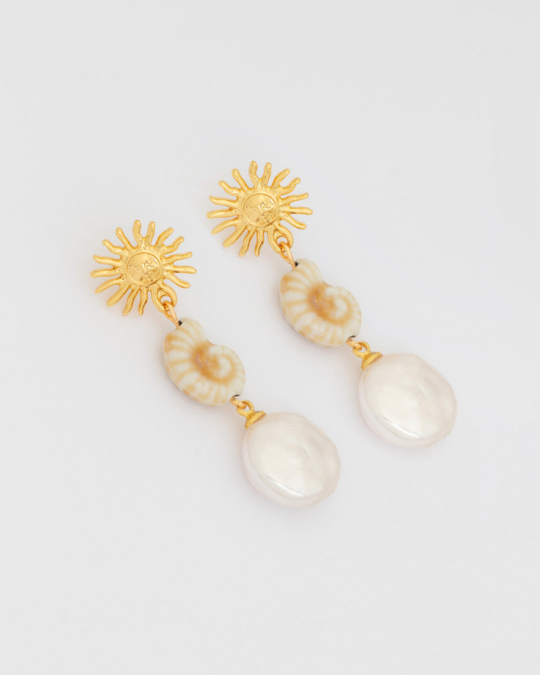 Aretes Sol Perla