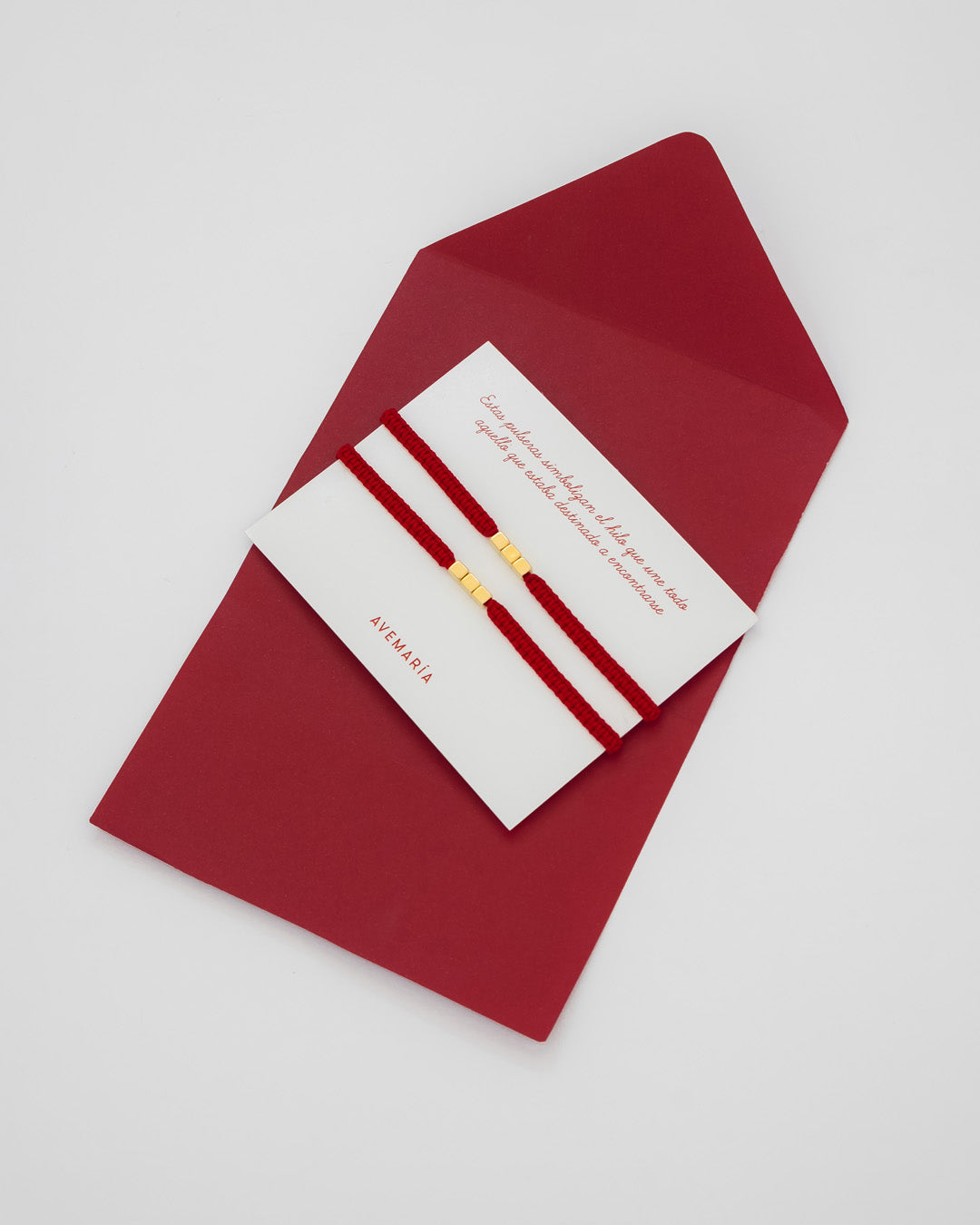 Set X2 Pulseras Cubo Rojo